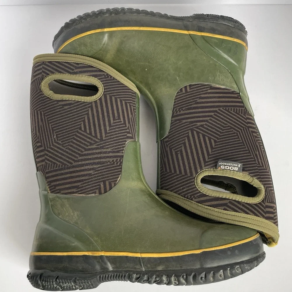 Bogs Classic Phaser Boot Youth 6 Green Waterproof Insulated Outdoor Winter‎ Farm